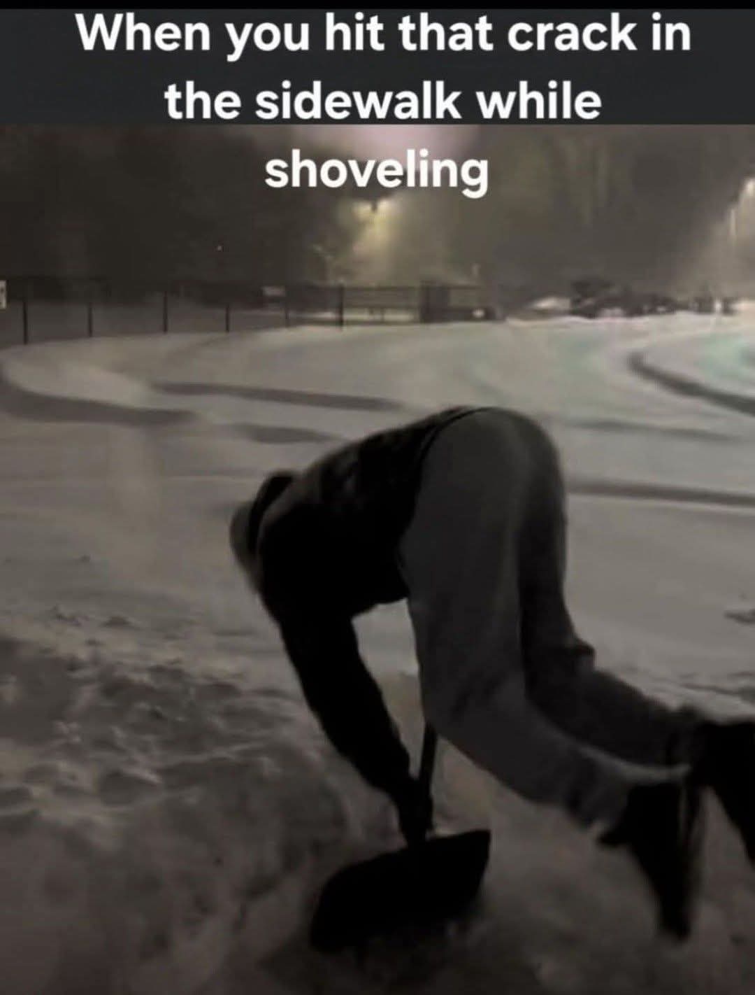 shoveling - odśnieżanie, przerzucanie